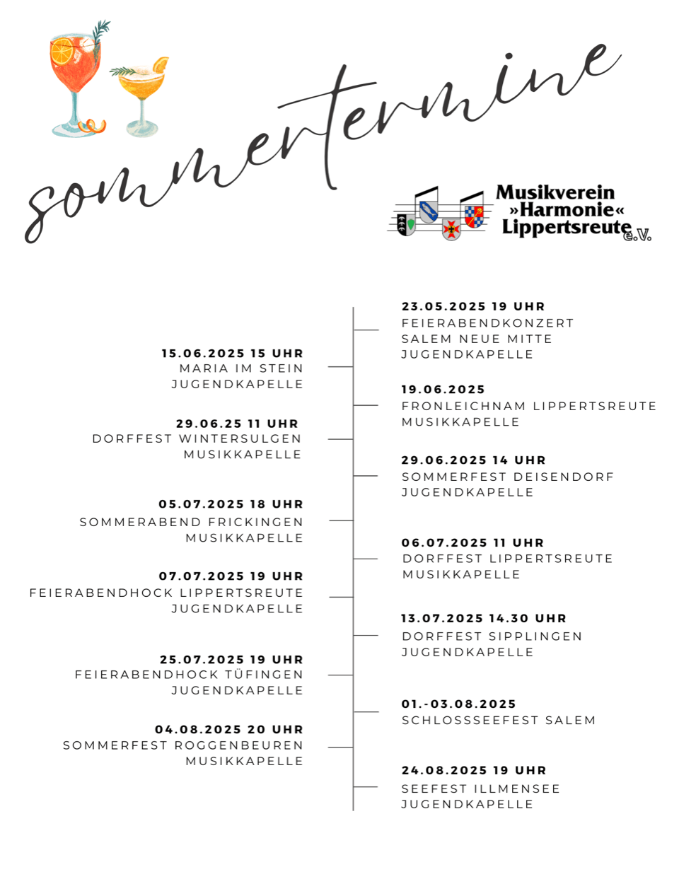 MV Sommertermine