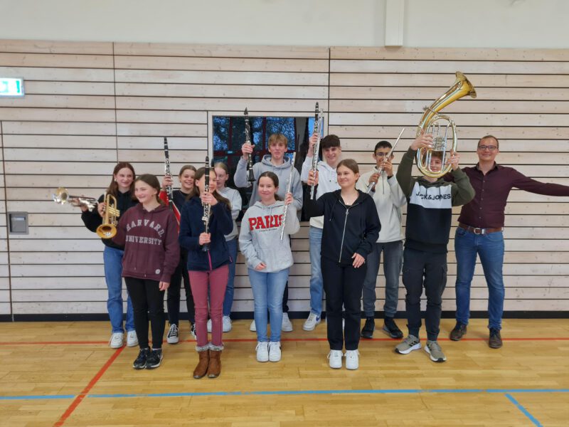 Nachwuchsorchester 2023 mit Austauschschülerin